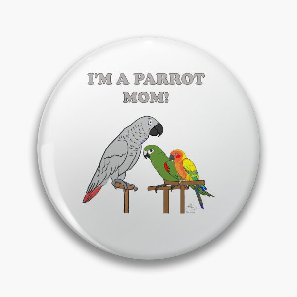 Item preview, Parrot Mom - African Grey, Hahn's  Macaw, Sun Conure designed and sold by Laughing Parrot Studio.