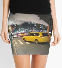 Taxi, Taxicab, New York, Manhattan, Brooklyn, New York City, architecture, street, building, tree, car,   Mini Skirt