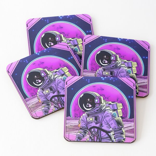 Item preview, Astronaut Dog In Cyberpunk Universe designed and sold by KalipsoArt.