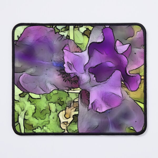 Item preview, Purple Iris Stained Glass Effect designed and sold by Scott and Mary Schneider art_photography.
