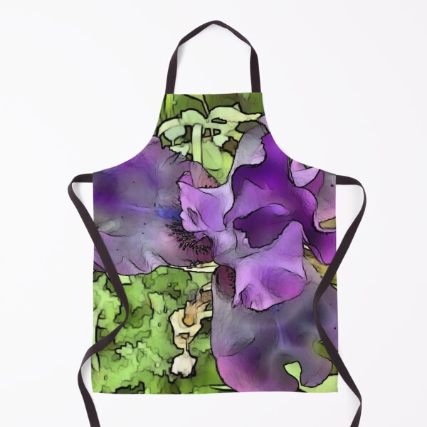 Item preview, Purple Iris Stained Glass Effect designed and sold by Scott and Mary Schneider art_photography.