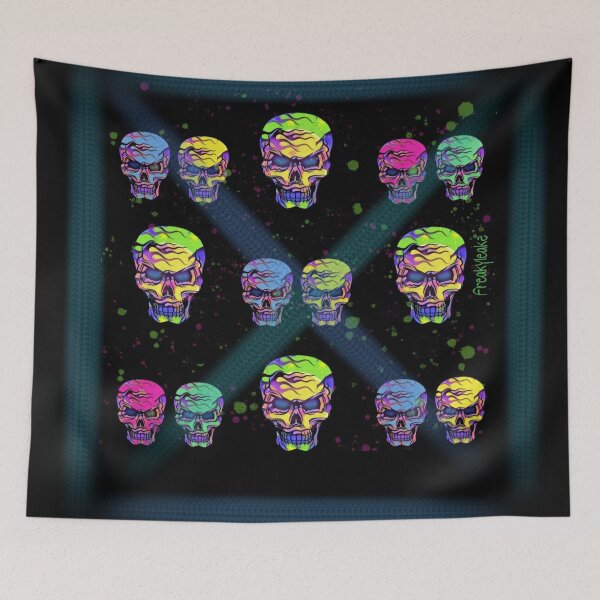 Item preview, COLORED SKULLS designed and sold by inarausch2023.
