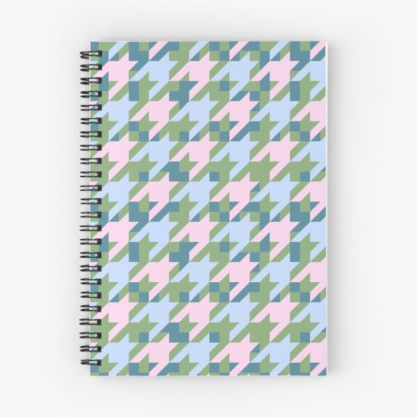 Item preview, Timeless Classic Alpine Houndstooth 1. Khaki, blue, pink  designed and sold by Dominiquevari.