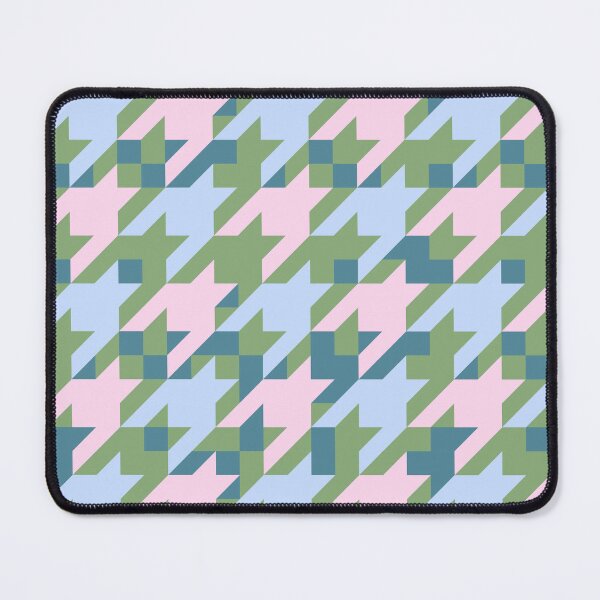 Item preview, Timeless Classic Alpine Houndstooth 1. Khaki, blue, pink designed and sold by Dominiquevari.