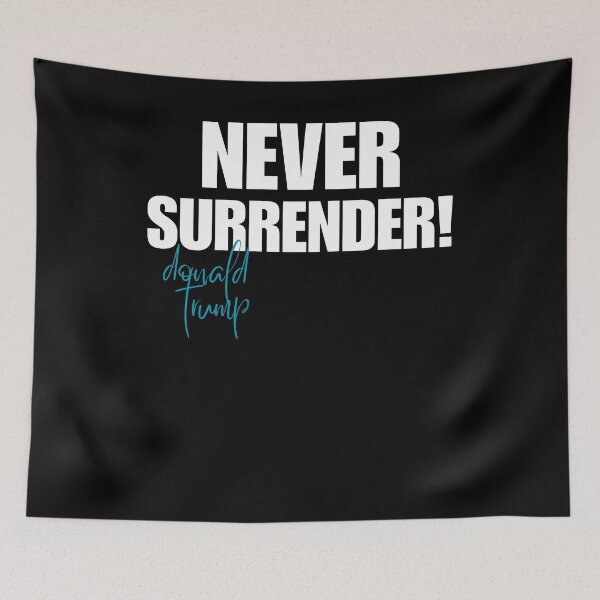 Item preview, Copy of Never Surrender trump mugshot designed and sold by ArtfulWhimsy007.