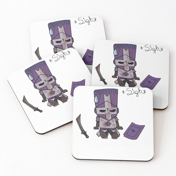 Item preview, Castle Crasher Kinight resting (purple) designed and sold by Abyssal lanes.