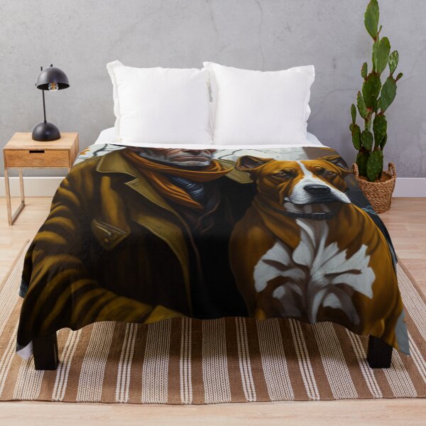 Item preview, Man and his dog in autumn designed and sold by jsebouvi.