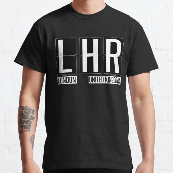 LHR - London Heathrow UK Airport Code Souvenir or Gift Shirt Classic T-Shirt