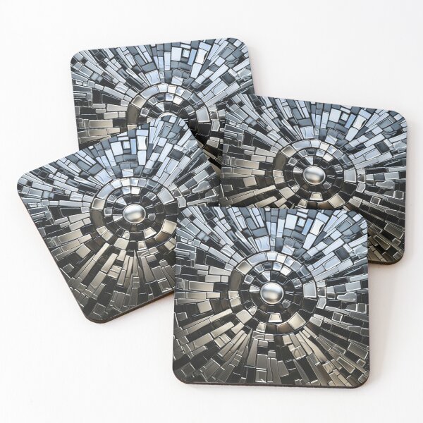 Artikelvorschau, Silberschwarzes Mosaik entworfen und verkauft von Myra365Art.