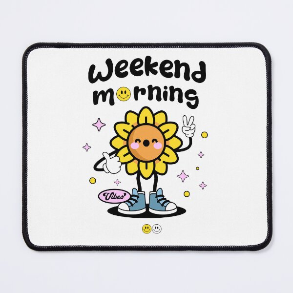 Item preview, Fun and cheerful weekend daisy | Weekend morning, Sunday morning, Saturday morning designed and sold by Growthmind7.