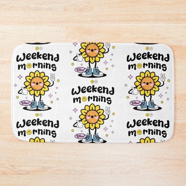 Item preview, Fun and cheerful weekend daisy | Weekend morning, Sunday morning, Saturday morning  designed and sold by Growthmind7.