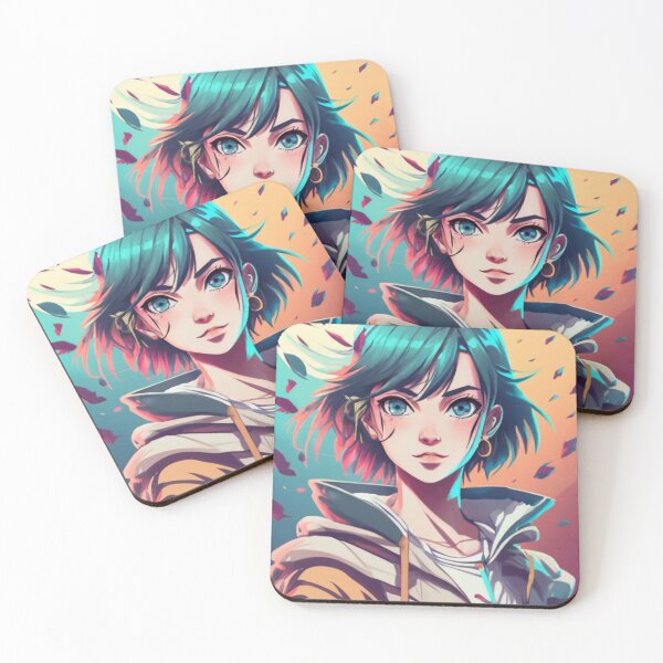 Item preview, ITS ANIME GIRL STYLE ,SPLASH OF FLOWERS AND LEAFS , DESIGNS  designed and sold by AyushAIImage01.