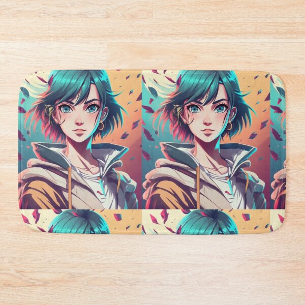 Item preview, ITS ANIME GIRL STYLE ,SPLASH OF FLOWERS AND LEAFS , DESIGNS  designed and sold by AyushAIImage01.