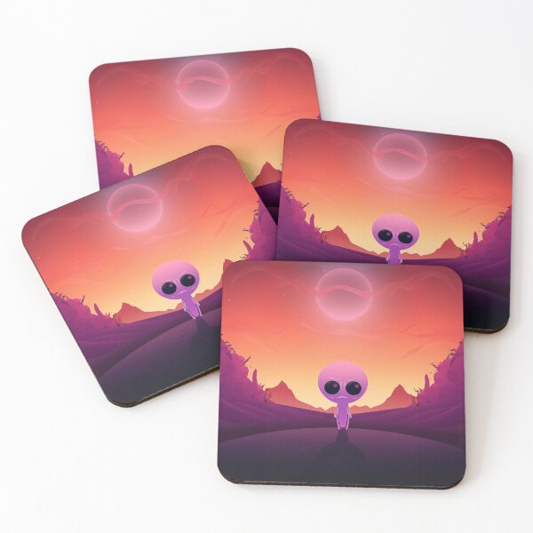 Artikelvorschau, Mysterious Lavender Visitor: Purple Alien Art entworfen und verkauft von Digi-Artsy.