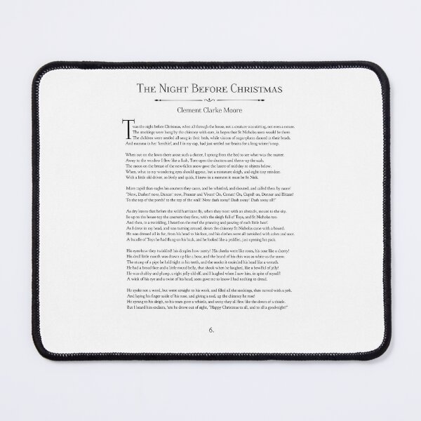 Item preview, The night before Christmas full poem BY CLEMENT CLARKE MOORE designed and sold by Inktown.