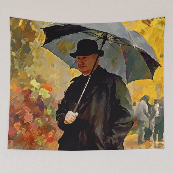 Item preview, OLIVER GRUMBLY AND HIS GRAY UMBRELLA designed and sold by ArtbyRolleen.