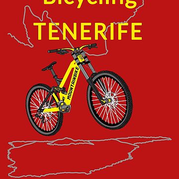 Vorschaubild zum Design Fahrradfahren Teneriffa bedeutet starke Nerven, Mountainbike, Gelb von CreaVisArt