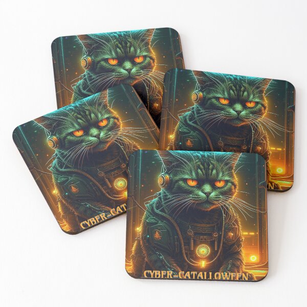 Item preview, CYBER-CATLLOWEEN designed and sold by Artcollectionus.