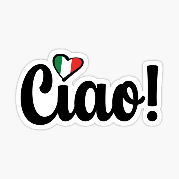 Item preview, Ciao Italian Flag Heart designed and sold by Freshinkshop.
