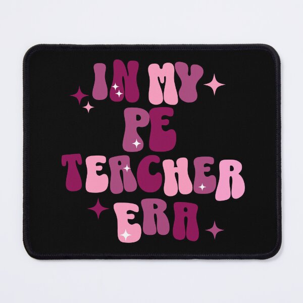 Item preview, PE Teacher | In My PE Teacher Era | Funny Teacher | Retro | Groovy Pink | Physical Education designed and sold by ShoniwDesigns.