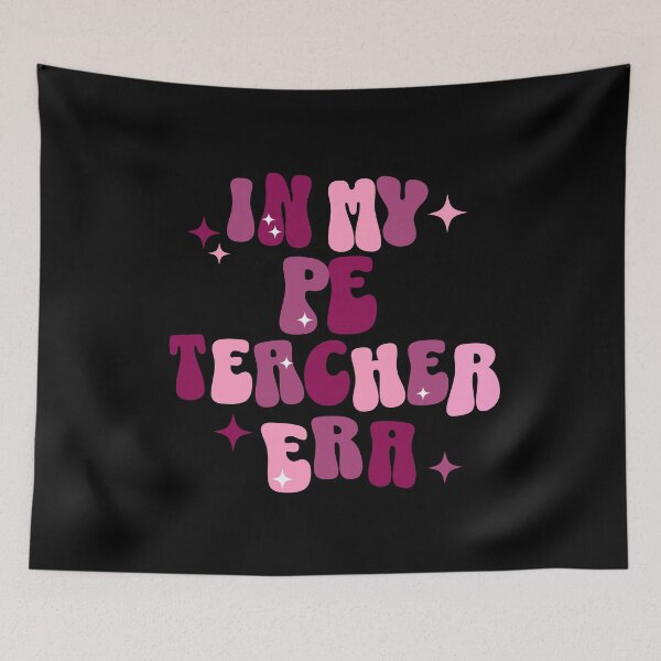 Item preview, PE Teacher | In My PE Teacher Era | Funny Teacher | Retro | Groovy Pink | Physical Education designed and sold by ShoniwDesigns.
