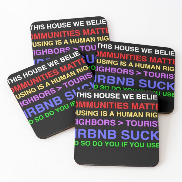 Item preview, Anti Airbnb IN THIS HOUSE designed and sold by ACME PROPAGANDAWORX.