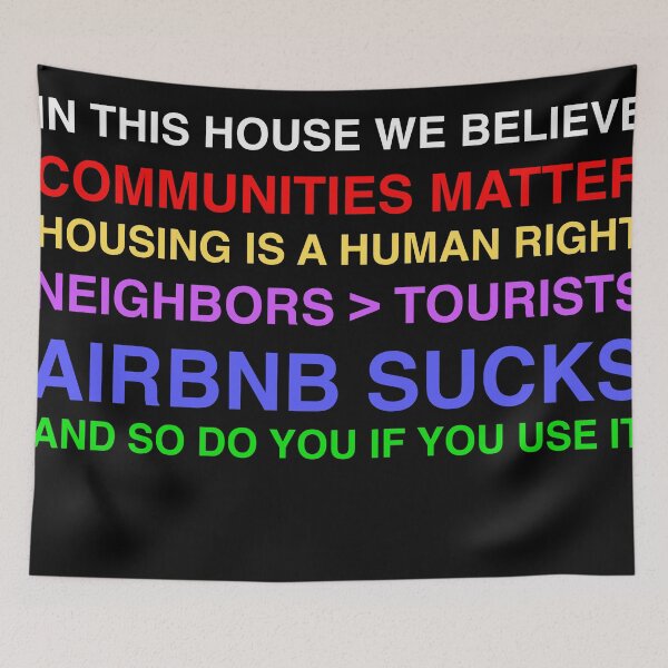 Item preview, Anti Airbnb IN THIS HOUSE designed and sold by ACME PROPAGANDAWORX.
