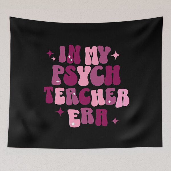 Item preview, Psychology Teacher | In My Psych Teacher Era | Funny Teacher | Retro | Groovy Pink | Psychology designed and sold by ShoniwDesigns.