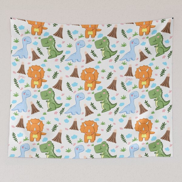 Item preview, dinosaur seamless pattern V2 designed and sold by DdemocrazydizZ.