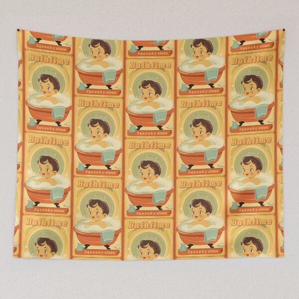 Item preview, Bathtime kid retro (#03) [Create a set!] designed and sold by SolidEarthArt.