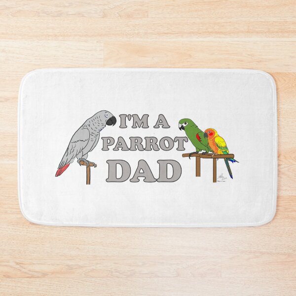 Item preview, Parrot Dad - African Grey, Hahn's  Macaw, Sun Conure designed and sold by Laughing Parrot Studio.
