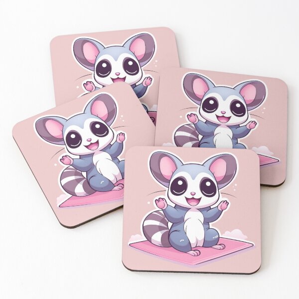 Item preview, Kawaii Sugar Glider Doing Yoga  designed and sold by Gilyglo.