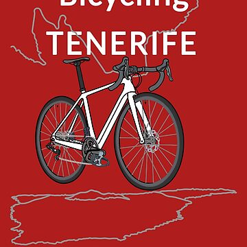 Vorschaubild zum Design Fahrradfahren Teneriffa bedeutet starke Nerven, Rennrad, Weiß von CreaVisArt