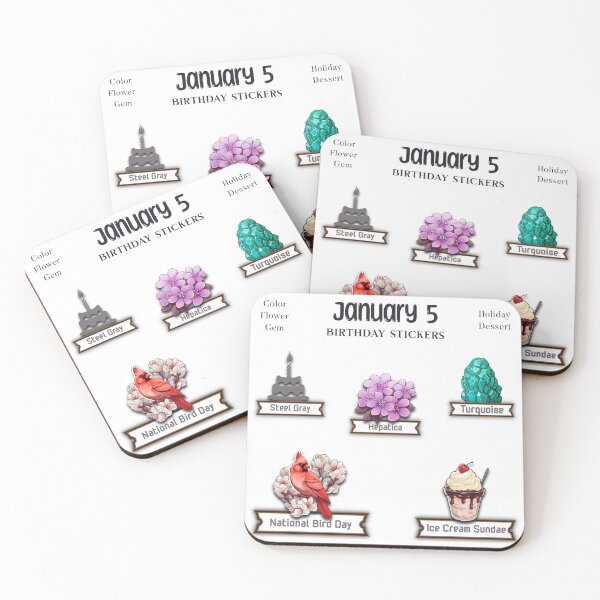 Item preview, January 5 Birthday pack designed and sold by ZenEverAI.