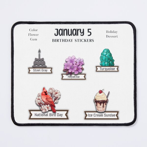 Item preview, January 5 Birthday pack designed and sold by ZenEverAI.