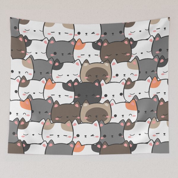 Item preview, cat seamless pattern designed and sold by DdemocrazydizZ.