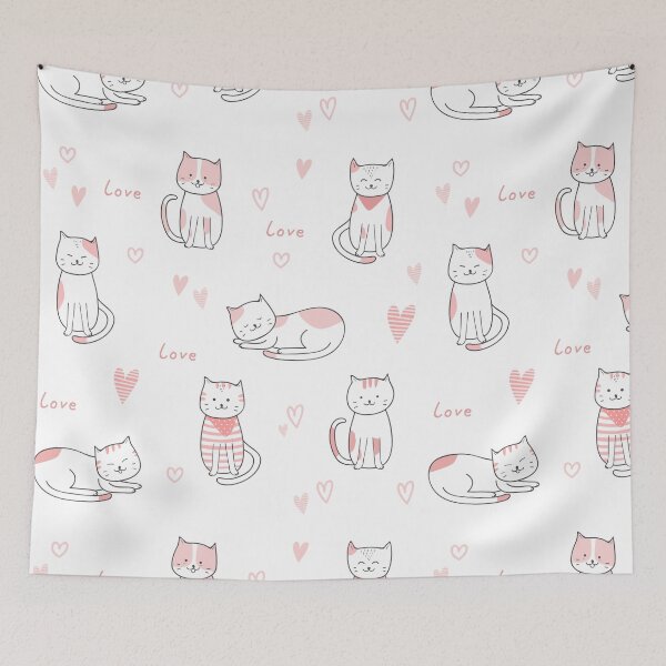 Item preview, cat seamless pattern designed and sold by DdemocrazydizZ.
