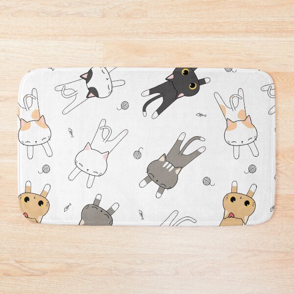 Item preview, cat seamless pattern designed and sold by DdemocrazydizZ.