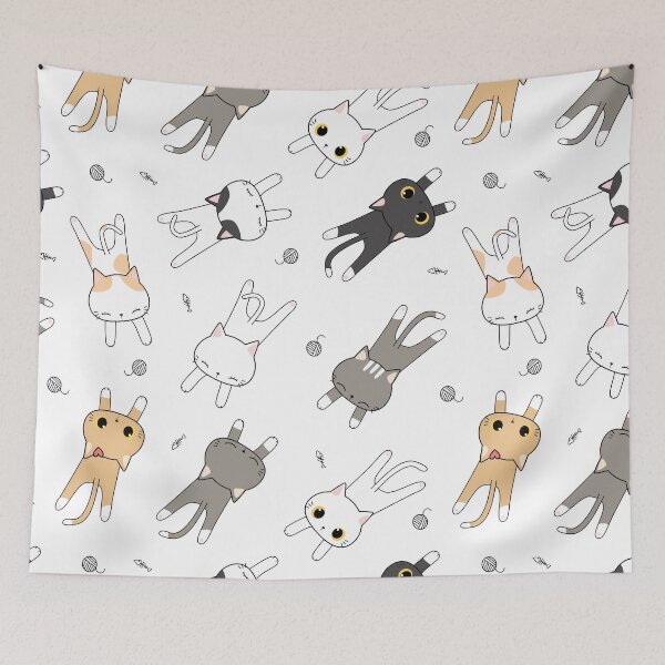 Item preview, cat seamless pattern designed and sold by DdemocrazydizZ.