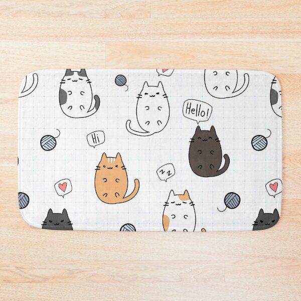 Item preview, cat seamless pattern designed and sold by DdemocrazydizZ.