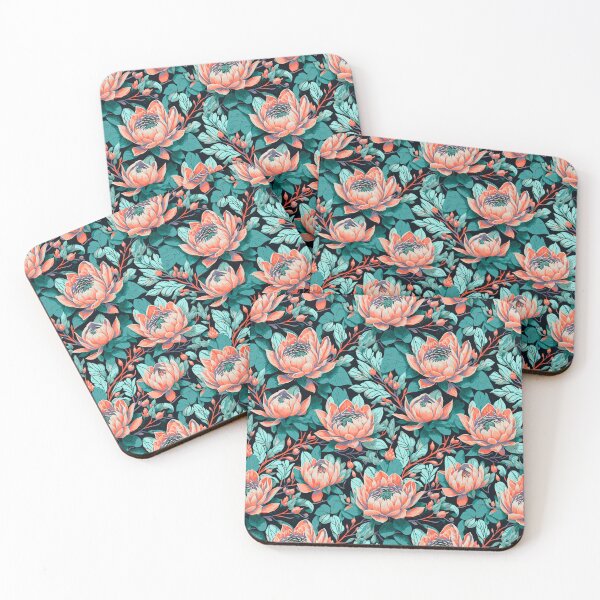 Item preview, King Protea Flower Seamless Pattern | South Africa National Flower | National Sport Symbol designed and sold by d247.