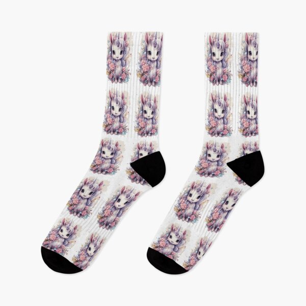 Item preview, Cute unicorn with flowers and butterflies isolated on a white background Watercolor illustration designed and sold by hAITHAM1985.