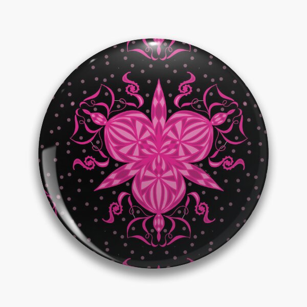 Item preview, Mandala rosa inspirado en Barbie, versión oscura designed and sold by Bridget Vincent.