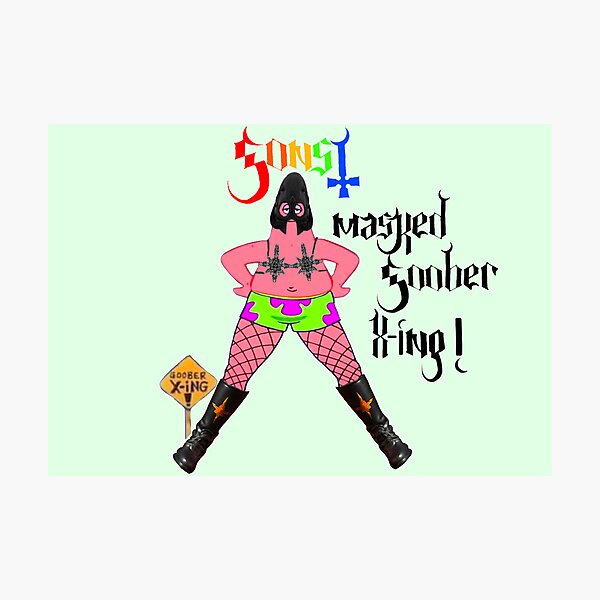 Item preview, The band Ghost, funny meme, Masked Goober X-ing! designed and sold by artghuleh.