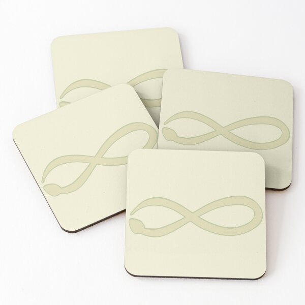 Item preview, Green Snake Infinity Sign Illustration Cool Cute Aesthetic designed and sold by TheEclecticKat.