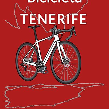 Vorschaubild zum Design Fahrradfahren Teneriffa bedeutet starke Nerven, Rennrad, Weiß, Spanisch von CreaVisArt
