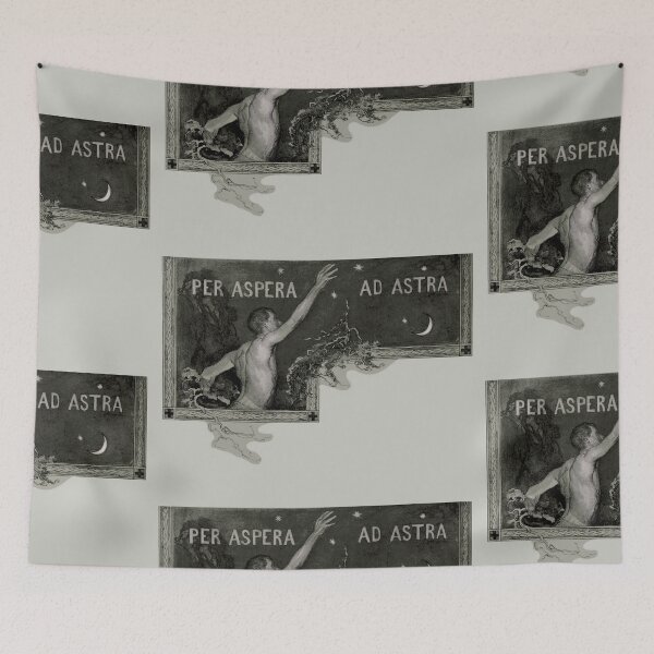 Item preview, Per Aspera Ad Astra classical print designed and sold by TreasuresOfKofi.