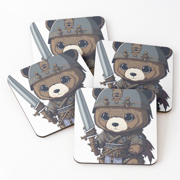 Item preview, Bear Dressed In Samurai Gear designed and sold by ArtsyWishesShop.