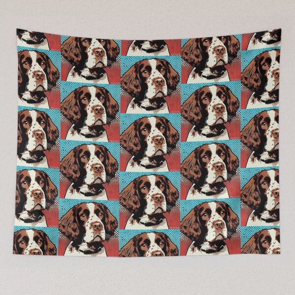 Item preview, Springer Spaniel Pop Art designed and sold by FunnehGacha.