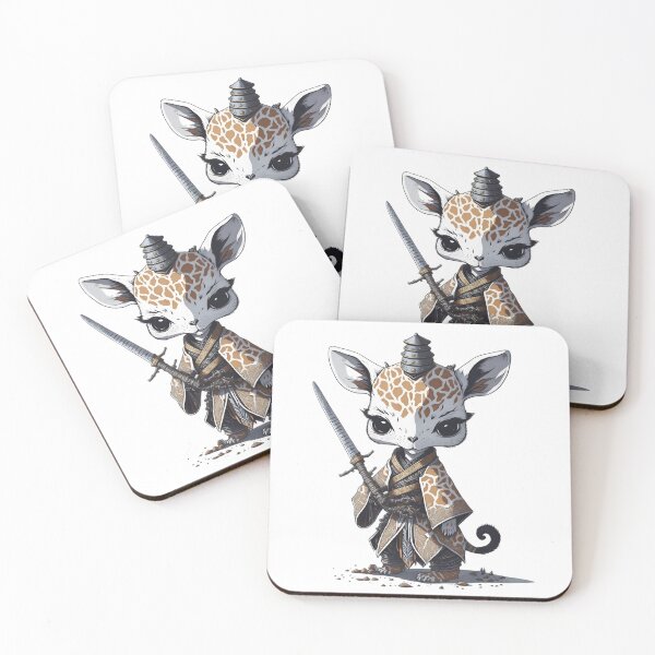 Item preview, Giraffe Dressed In Samurai Gear designed and sold by ArtsyWishesShop.